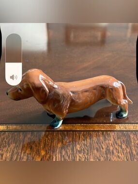 Dachshund vintage  porcelain figurine.